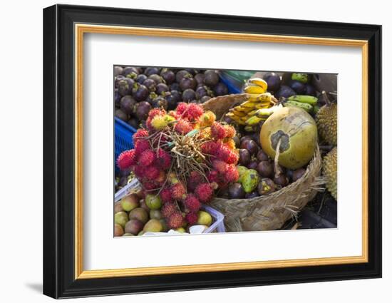 Indonesia, Bali. Morning Flowers, Fruit and Vegetable Market-Emily Wilson-Framed Photographic Print