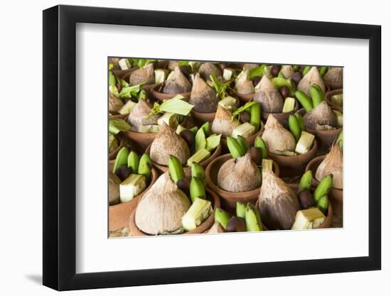Indonesia, Bali. Offerings in a Bowl for Festivals on Bali Island-Emily Wilson-Framed Photographic Print