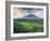 Indonesia, Bali, Redang, View of Rice Terraces and Gunung Agung Volcano-Michele Falzone-Framed Photographic Print