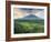 Indonesia, Bali, Redang, View of Rice Terraces and Gunung Agung Volcano-Michele Falzone-Framed Photographic Print
