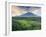 Indonesia, Bali, Redang, View of Rice Terraces and Gunung Agung Volcano-Michele Falzone-Framed Photographic Print