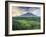 Indonesia, Bali, Redang, View of Rice Terraces and Gunung Agung Volcano-Michele Falzone-Framed Photographic Print