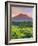 Indonesia, Bali, Redang, View of Rice Terraces and Gunung Agung Volcano-Michele Falzone-Framed Photographic Print