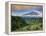 Indonesia, Bali, Rendang Rice Terraces and Gunung Agung Volcano-Michele Falzone-Framed Premier Image Canvas