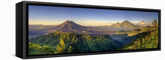 Indonesia, Bali, the Caldera of Gunung Batur Volcano and Danau Batur Lake-Michele Falzone-Framed Premier Image Canvas