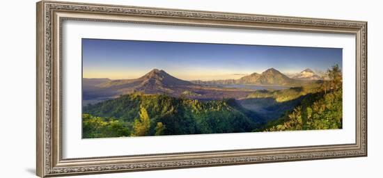 Indonesia, Bali, the Caldera of Gunung Batur Volcano and Danau Batur Lake-Michele Falzone-Framed Photographic Print