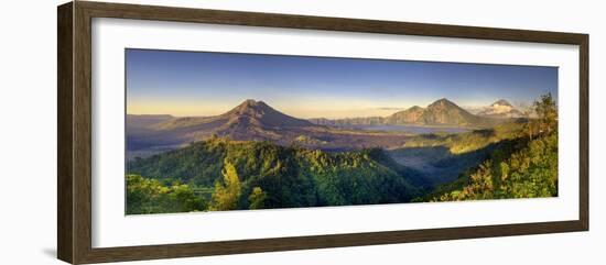 Indonesia, Bali, the Caldera of Gunung Batur Volcano and Danau Batur Lake-Michele Falzone-Framed Photographic Print