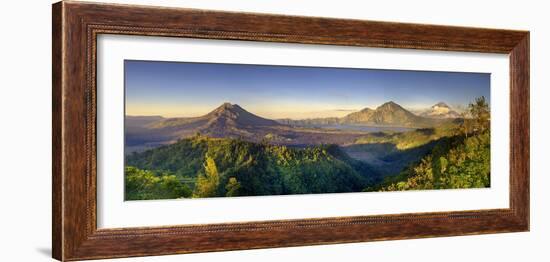 Indonesia, Bali, the Caldera of Gunung Batur Volcano and Danau Batur Lake-Michele Falzone-Framed Photographic Print