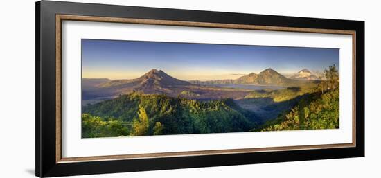 Indonesia, Bali, the Caldera of Gunung Batur Volcano and Danau Batur Lake-Michele Falzone-Framed Photographic Print