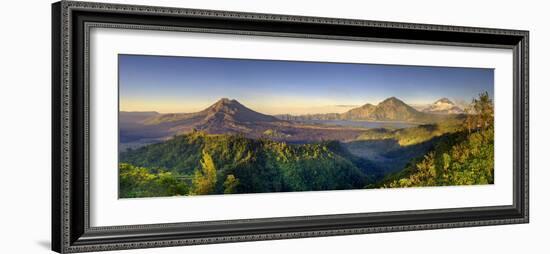 Indonesia, Bali, the Caldera of Gunung Batur Volcano and Danau Batur Lake-Michele Falzone-Framed Photographic Print