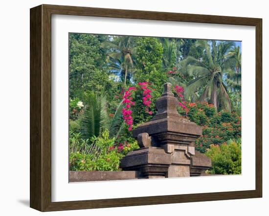 Indonesia, Bali, Ubud. Inside the Hindu temple, Pura Tirta Empul, the water temple.-Julie Eggers-Framed Photographic Print