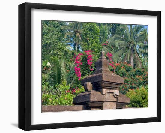 Indonesia, Bali, Ubud. Inside the Hindu temple, Pura Tirta Empul, the water temple.-Julie Eggers-Framed Photographic Print