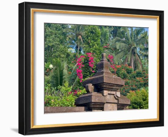 Indonesia, Bali, Ubud. Inside the Hindu temple, Pura Tirta Empul, the water temple.-Julie Eggers-Framed Photographic Print