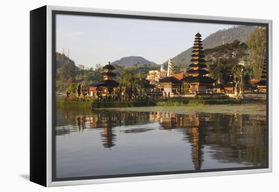 Indonesia, Bali. Water Temple Complex, Ulun Danu Temple in Lake Bratan-Emily Wilson-Framed Premier Image Canvas