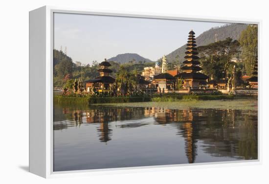 Indonesia, Bali. Water Temple Complex, Ulun Danu Temple in Lake Bratan-Emily Wilson-Framed Premier Image Canvas