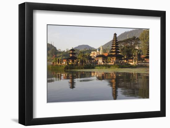 Indonesia, Bali. Water Temple Complex, Ulun Danu Temple in Lake Bratan-Emily Wilson-Framed Photographic Print