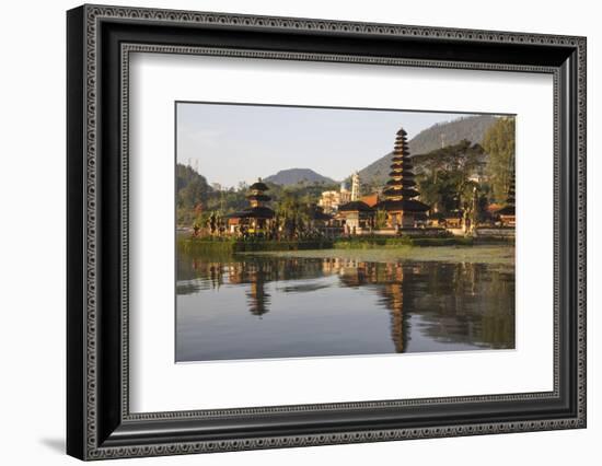 Indonesia, Bali. Water Temple Complex, Ulun Danu Temple in Lake Bratan-Emily Wilson-Framed Photographic Print