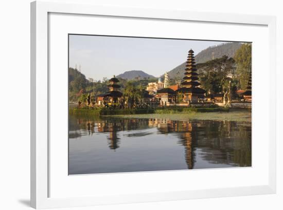 Indonesia, Bali. Water Temple Complex, Ulun Danu Temple in Lake Bratan-Emily Wilson-Framed Photographic Print