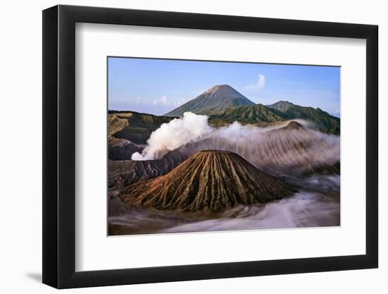 Indonesia, Java, Bromo. a Stunning Volcanic Landscape from Mount Penanjakan at Sunrise.-Nigel Pavitt-Framed Photographic Print