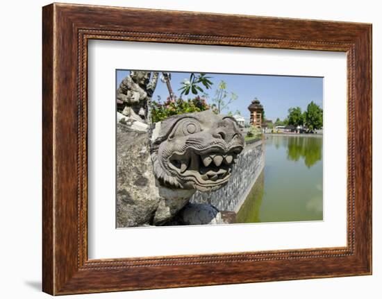 Indonesia, Mayura Water Palace. Statue of Mythical Creature-Cindy Miller Hopkins-Framed Photographic Print