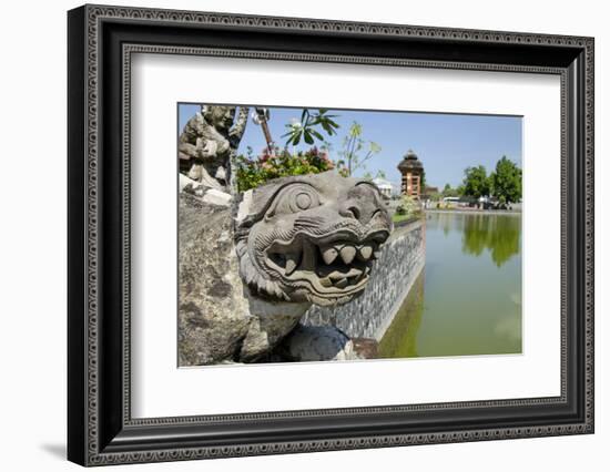 Indonesia, Mayura Water Palace. Statue of Mythical Creature-Cindy Miller Hopkins-Framed Photographic Print