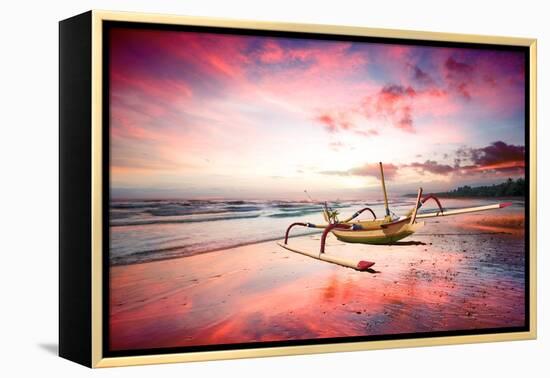 Indonesia Sunset-Marco Carmassi-Framed Premier Image Canvas
