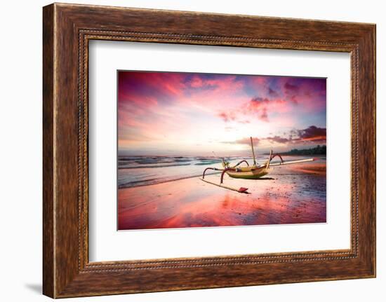 Indonesia Sunset-Marco Carmassi-Framed Photographic Print