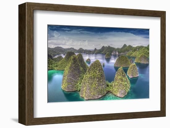 Indonesia, West Papua, Raja Ampat. Wayag Island Landscape-Jaynes Gallery-Framed Photographic Print