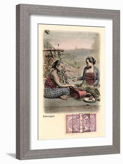 Indonesian Game of Chance-null-Framed Art Print