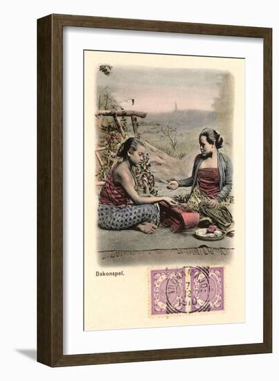 Indonesian Game of Chance-null-Framed Art Print