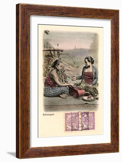 Indonesian Game of Chance-null-Framed Art Print