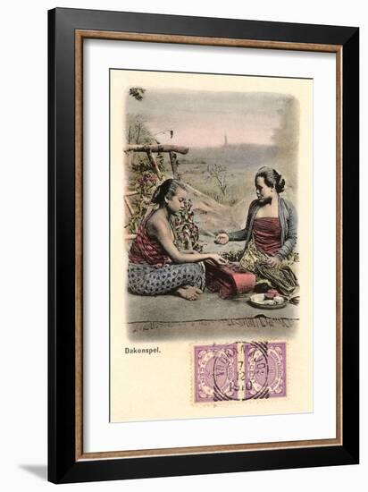 Indonesian Game of Chance-null-Framed Art Print