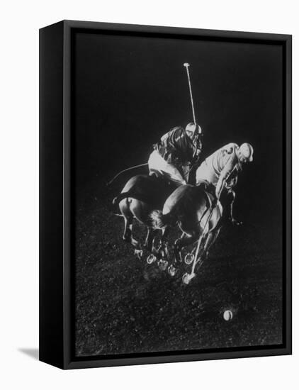 Indoor Polo at the Armory-Gjon Mili-Framed Premier Image Canvas