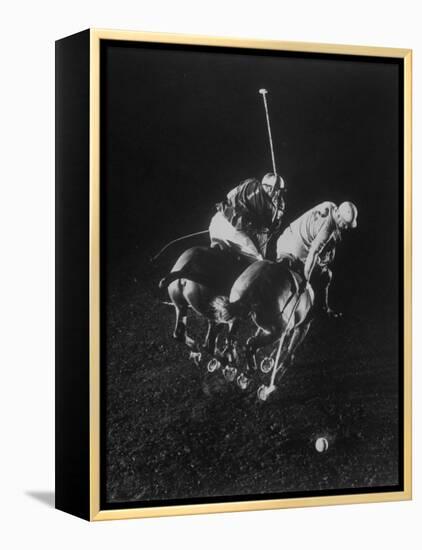 Indoor Polo at the Armory-Gjon Mili-Framed Premier Image Canvas