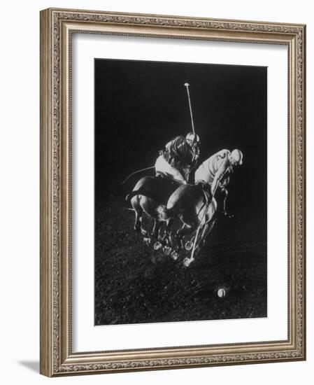 Indoor Polo at the Armory-Gjon Mili-Framed Photographic Print