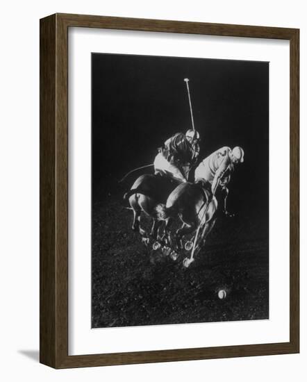 Indoor Polo at the Armory-Gjon Mili-Framed Photographic Print