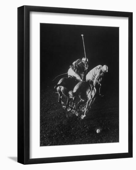 Indoor Polo at the Armory-Gjon Mili-Framed Photographic Print