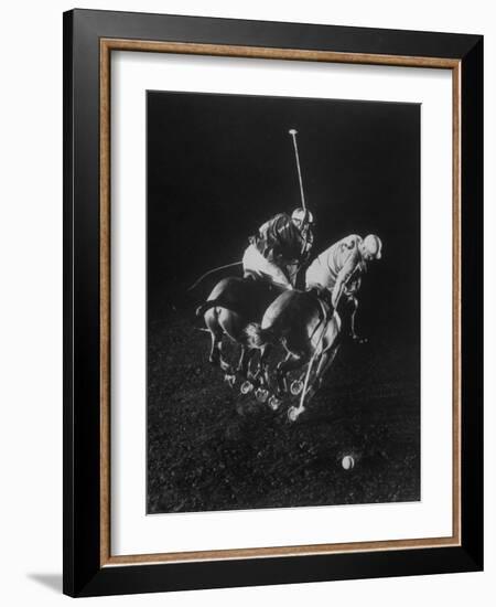 Indoor Polo at the Armory-Gjon Mili-Framed Photographic Print