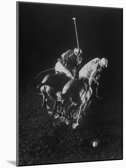 Indoor Polo at the Armory-Gjon Mili-Mounted Photographic Print