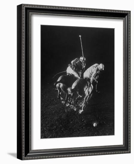 Indoor Polo at the Armory-Gjon Mili-Framed Photographic Print