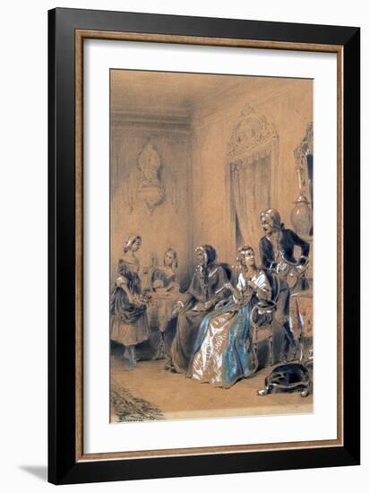 Indoor Scene, C1815-1865-Eugene Deveria-Framed Giclee Print