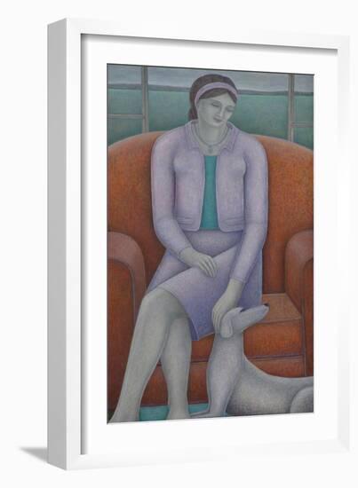 Indulgent Mistress Woman and Dog-Ruth Addinall-Framed Premium Giclee Print