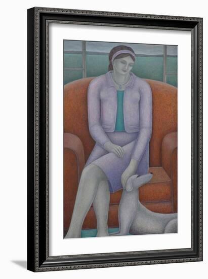 Indulgent Mistress Woman and Dog-Ruth Addinall-Framed Premium Giclee Print