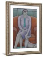 Indulgent Mistress Woman and Dog-Ruth Addinall-Framed Giclee Print