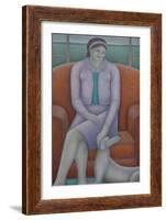 Indulgent Mistress Woman and Dog-Ruth Addinall-Framed Giclee Print