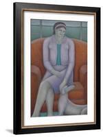 Indulgent Mistress Woman and Dog-Ruth Addinall-Framed Giclee Print