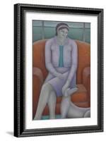 Indulgent Mistress Woman and Dog-Ruth Addinall-Framed Giclee Print