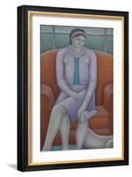 Indulgent Mistress Woman and Dog-Ruth Addinall-Framed Giclee Print