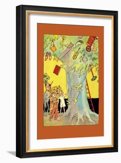 Indus Tree With Collection of Articles-John R. Neill-Framed Art Print