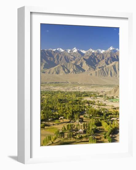 Indus Valley and Stok-Kangri Massif, Leh, Ladakh, Indian Himalayas, India, Asia-Jochen Schlenker-Framed Photographic Print